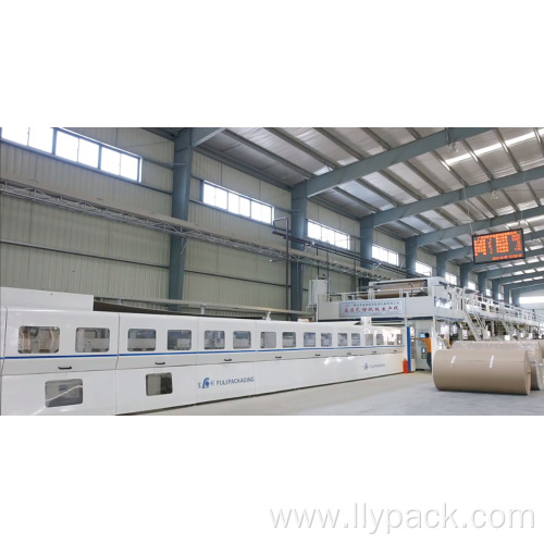 Large Width Corrugated Cardboard Making Double Facer Machine